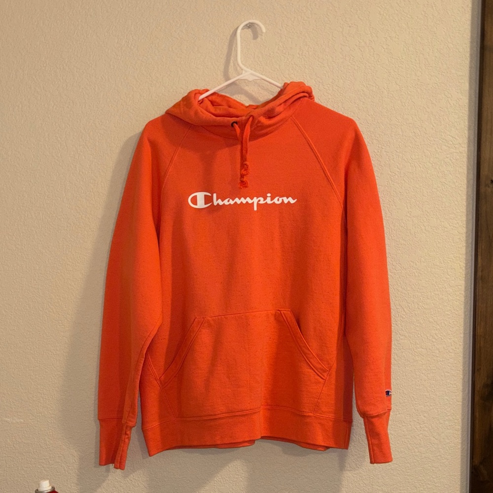 Champion Vibrant Coral Pullover Hoodie